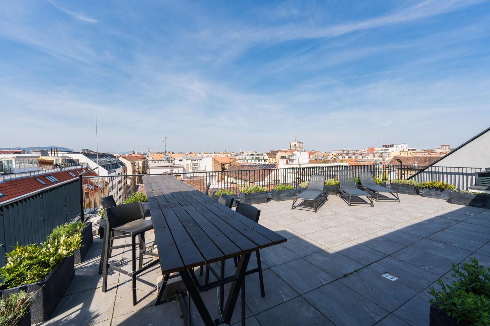 Brand New Modern Apartment-2 Rooms-Balcony-Garage Budapeszt Zewnętrze zdjęcie